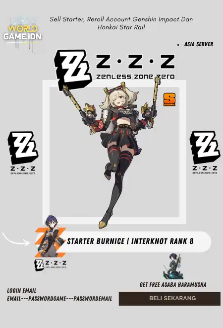 [Asia] Starter Burnice | Belle Mc Interknot Rank 4-8
